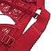 Buitifo Women Lace Bra Sexy Bralette Strappy Soft Bustier Lingerie (Red,L)