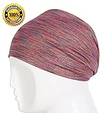 POPO FASHION HEADBANDS - NON SLIP Workout Headbands - Perfect for Any Type of Workout or Exercise Including: Yoga - Running - Tennis - Basketball - Crossfit - Hockey (Pink)