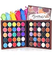 EYESEEK Foldable Eye Makeup Palettes Sets 50 Colors, Blendable High Pigmented Eyeshadow Palette, ...