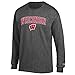 Elite Fan Shop Dark Heather Basic Long Sleeve College Arching T-Shirt