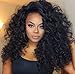 Wigbuy Long Big Curl Full Natural Wavy Curly African American Wigs Hair cut Heat Resistant Fiber Layered for Black Women Black Hair Wig Afro Wigs (2/33)