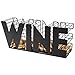 MyGift 14-Inch Decorative Black Metal Mesh Wine Cork Holder Basket
