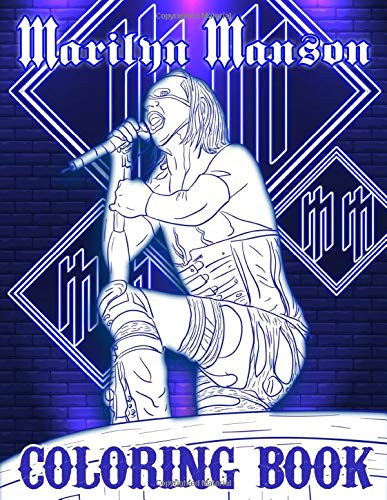 Marilyn Manson Coloring Book Favorite Book Adult Coloring Books For Men And Women High Quality Brown Brayden Amazon De Bucher