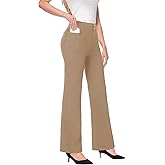 JEKAOYI Womens High Waist Dressy Work Office Pants Stretchy Bootcut Casual Business Slacks with Pockets