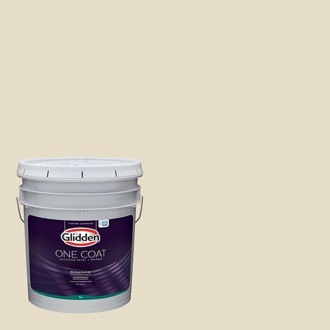 Glidden Exterior Paint + Primer White/Navajo White, One Glidden Exterior Paint + Primer White/Navajo White, One