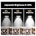 Ascher GU10 COB LED Bulbs, 50W Halogen Bulbs Equivalent, 7W, 550LM, 5000K Daylight White, Dimmable, LED Light Bulbs, MR16 GU10 Base/Pack of 4