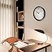 JUSTUP Wall Clock, 12 inch Metal Silent Non-Ticking Retro Clock Black Vintage European Style Battery Operated with HD Glass Easy to Read for Office School Indoor Decor