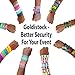 Goldistock Event Wristbands Traditional Old Glory Flag with Stars 500 Count | ¾” Arm Bands | Paper-Like Party Armbands | Red, White & Blue Patriotic | Wrist Bands