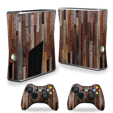 MightySkins Skin Compatible with X-Box 360 Xbox 360 S Console - Woody | Protect…