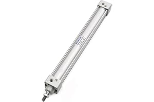 Baomain Pneumatic Air Cylinder SC 32 x 500,PT 1/8, Bore 1 1/4 inch(32mm), Stroke 20 inch(500mm),Dual Action 1 Mpa,for Industrial Machinery