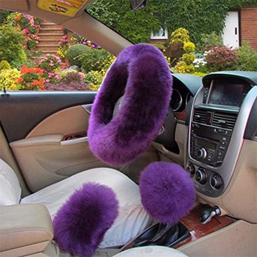 ウィンターカー ハンドルカバー 3点セット オーストラリア産ウール暖かいファー本革カバー B07kkjv8v4 ハンドルカバー 12色 B07kkjv8v4 Hkghvjk Hkghvjk