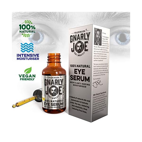 Gnarly-Joe-Concentrated-Eye-Serum-for-Men-100-Natural-Anti-Ageing-and-Anti-Wrinkle-with-Grapeseed-Jojoba-Carrot-Seed-and-Frankincense-30-ml Gnarly Joe Eye Serum for Men. 100% Natural. Anti-Aging, Anti-Wrinkle. Jojoba, Carrot Seed and Frankincense. Concentrated…
