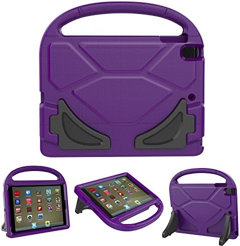 iPad 9.7 2018/2017 case, iPad Pro 9.7 Case, iPad Air 2 Case, Roasan Shockproof Stand Light Weight Handle for Kids Cover with iPad 9.7-inch 2017/2018 Latest Gen (iPad 5th / 6th Gen Tablet,Purple)