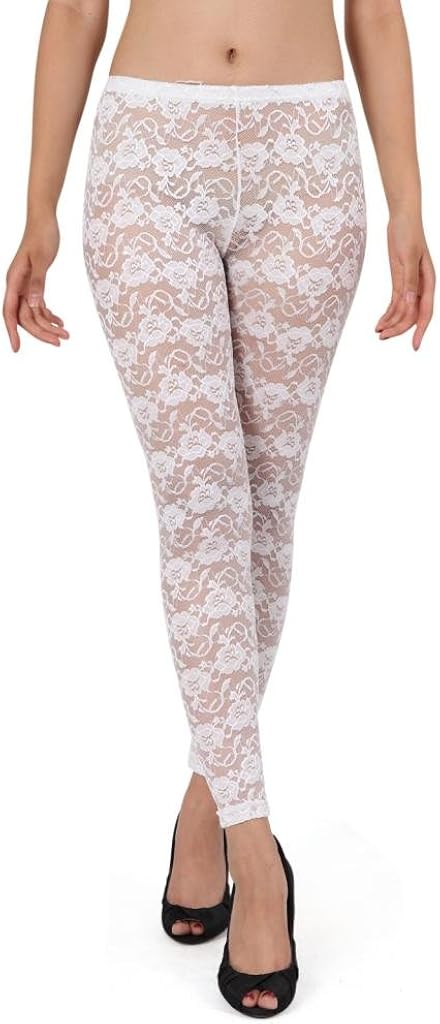 white lace leggings amazon