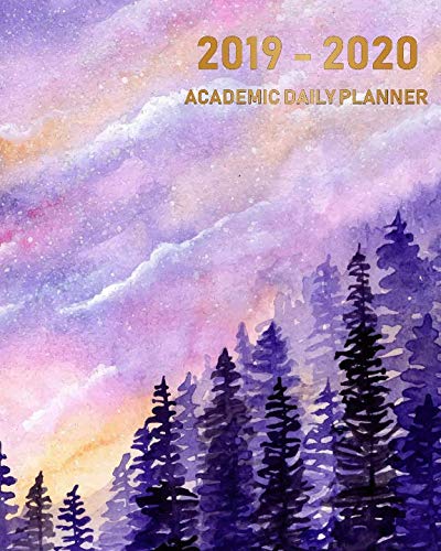 Academic Daily Planner 2019-2020: Yearly calendar and day planner of academic year 2019 for college student with inspirational quote (July 2019 - June 2020 Academic calendar) by Linda Bermudez