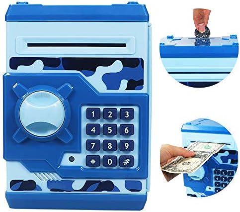 Kelibo 貯金箱 お札 硬貨 おもちゃ ミニatm ギフト おしゃれ プレゼント ダイヤルロック式 黒 赤 B07sg5k4ff 1 150円 大人気 New Arrival 最安値挑戦 年中無休 高品質 通販