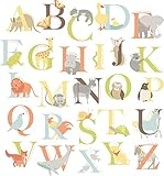 Wall Pops WPK0835 WPK0835 Alphabet Zoo Kit Baby Wall Decals
