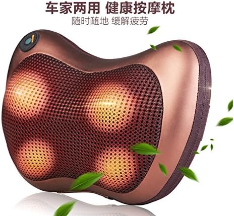 Heat Massage Pillow | Support car and home voltage | Feeling of Massage by Finger Press | Neck Shoulder Sole Relax Upgrade more points by GRD