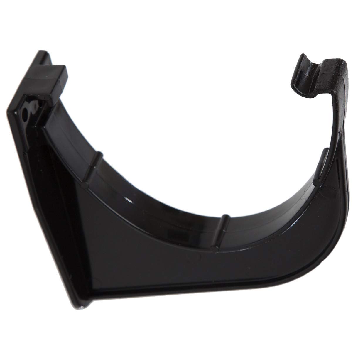 Pack of 3 RD509B Polypipe Polyflow Deep Capacity Fascia Bracket RD509 for 117mmx 75mm PVCu Half Round deepline guttering Systems Colour: (Black)