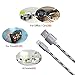 OfsPower 3Pack 0.5ft 3ft 6ft Nylon Braided 8 Pin Lightning to USB Syncing and Charging Cable for iphone 6s, 6s plus, 6plus, 6,5s 5c 5,iPad Mini, Air,iPad5,iPod. (Rose Gold)