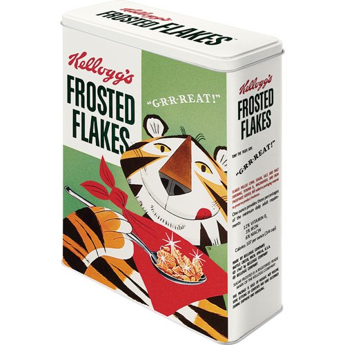 Kelloggs Retro Frosted Flakes Tin Storage Box XL