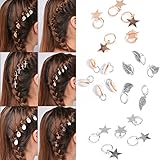 5pcs/Set Leaf Star Hair Braids Decoration Accessory For Girls