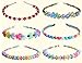 DIY Toy Beads, Handmade Bracelets Necklaces Rings Keychains Headbands, Acrylic Beads Jewelry Making Set Accessories for Children Kids