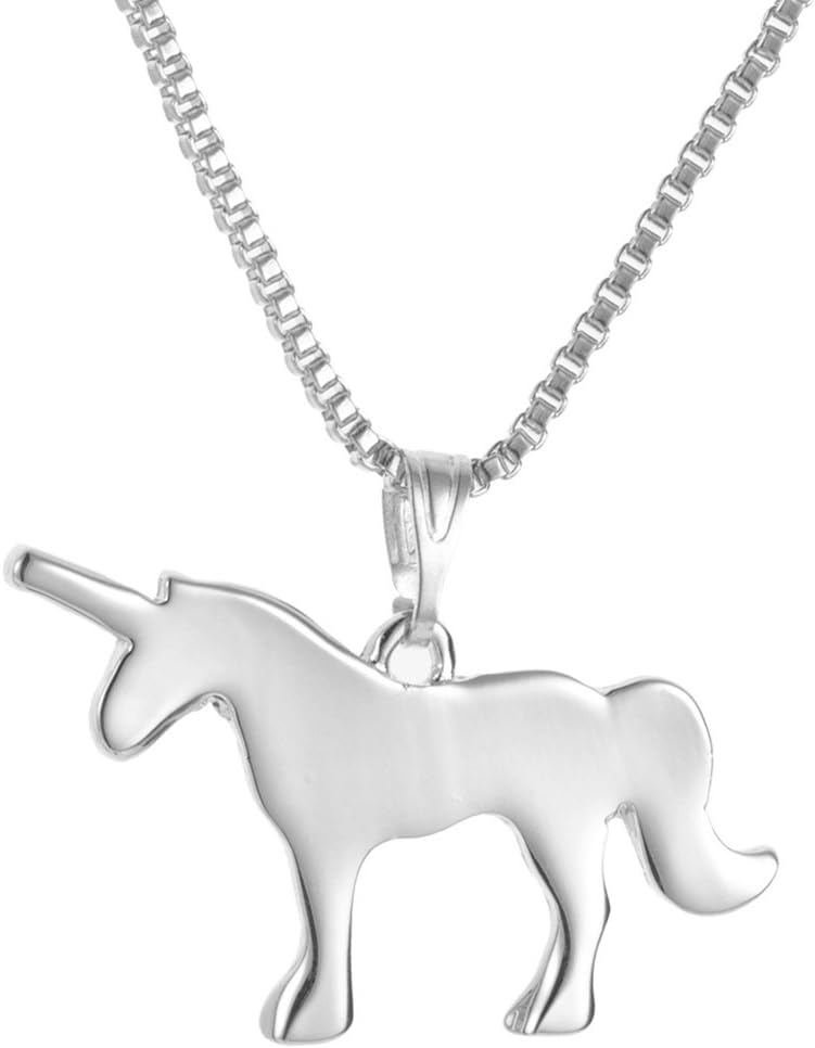 WeiVan Unicorn Necklace Dainty Pendant Animal Lovers Jewelry Lucky Necklace
