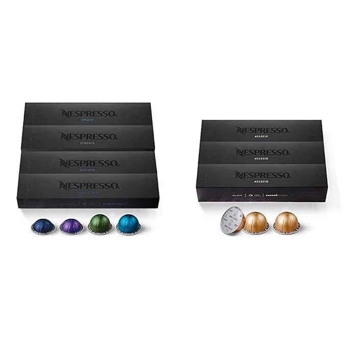 Nespresso Capsules VertuoLine , Intense Variety Pack, Dark Roast Coffee, 40 Count Coffee Pods