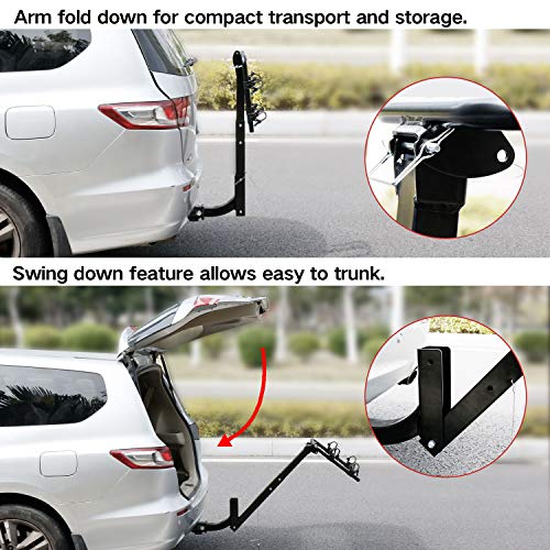 Leader Accessories Hitch Mounted 2 Bike Rack Bicycle Carrier Racks
