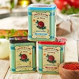 La Dalia Smoked Paprika Trio from Spain, Hot, Sweet & Bittersweet, 2.5 oz/70 g each, 3 Count