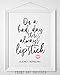 On a Bad Day There's Always Lipstick - Audrey Hepburn Quote, Make Up Bathroom Print and Fashion Wall Art, Motivational Girly Wall Decor, Feminist Gift Idea, 11x14 Unframed Typography Art Print Poster