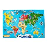 Melissa & Doug World Map Jumbo Jigsaw Floor Puzzle