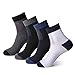 Men's Cushioned Quarter Socks,Habiter Performance Crew Athletic Socks 4 Pack