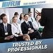Mifflin-USA Flat Lanyards for ID Badges (Blue, 36 Inch, 100 Pack), Comfortable Neck Straps