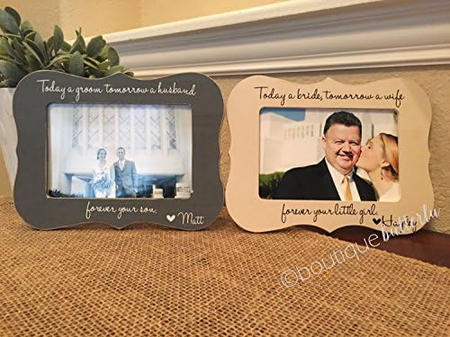Wedding Gift for Parents - Personalized Picture Frame - Wedding Gift - Wedding frame - Bride &amp; Groom Parents Wedding Gift