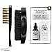 Beard Brush & Comb Kit for Men (3pc) - Great for Beard Grooming, Beard Care & Mustache, Styling and Distributing Oil - 100% Wild Boar Bristles - Comes with