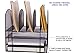 STYLISH Office Desk File Organizer – “Zero” Assembly - 33% more space - Perfect for paper filing, recipe, folders – Black Wire Mesh