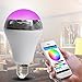 Toprime Bluetooth Smart LED Light Bulb Speaker Dimmable Multicolored Color Changing LED Bedside Desk Lights Bar Sinks - Smartphone Remote Controlled