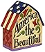 Department 56 Jim Shore Heartwood Creek Patriotic Barn Figurine, 3.875