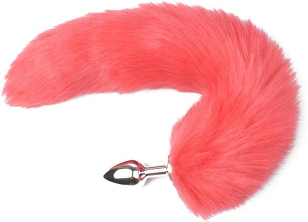zhangwei Metal Amal Plug Back Mass`Agers Balls with Faux Fur Tail Adult Couple Play Six-Toys