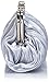 Bundle Monster Womens Vintage Satin Cocktail Party Handbag w/Shoulder Chain-SILVER
