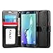 J&D Case Compatible for Galaxy S6 Edge Plus Case, [Wallet Stand] [Slim Fit] Heavy Duty Protective Shockproof Flip Wallet Case for Samsung Galaxy S6 Edge Plus Wallet Case - [Not for Galaxy S6/S6 Edge]