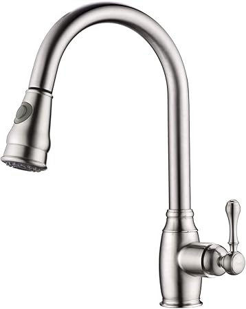 Pull Down Kitchen Faucet With Sprayer Sontiy Utility Single Hole