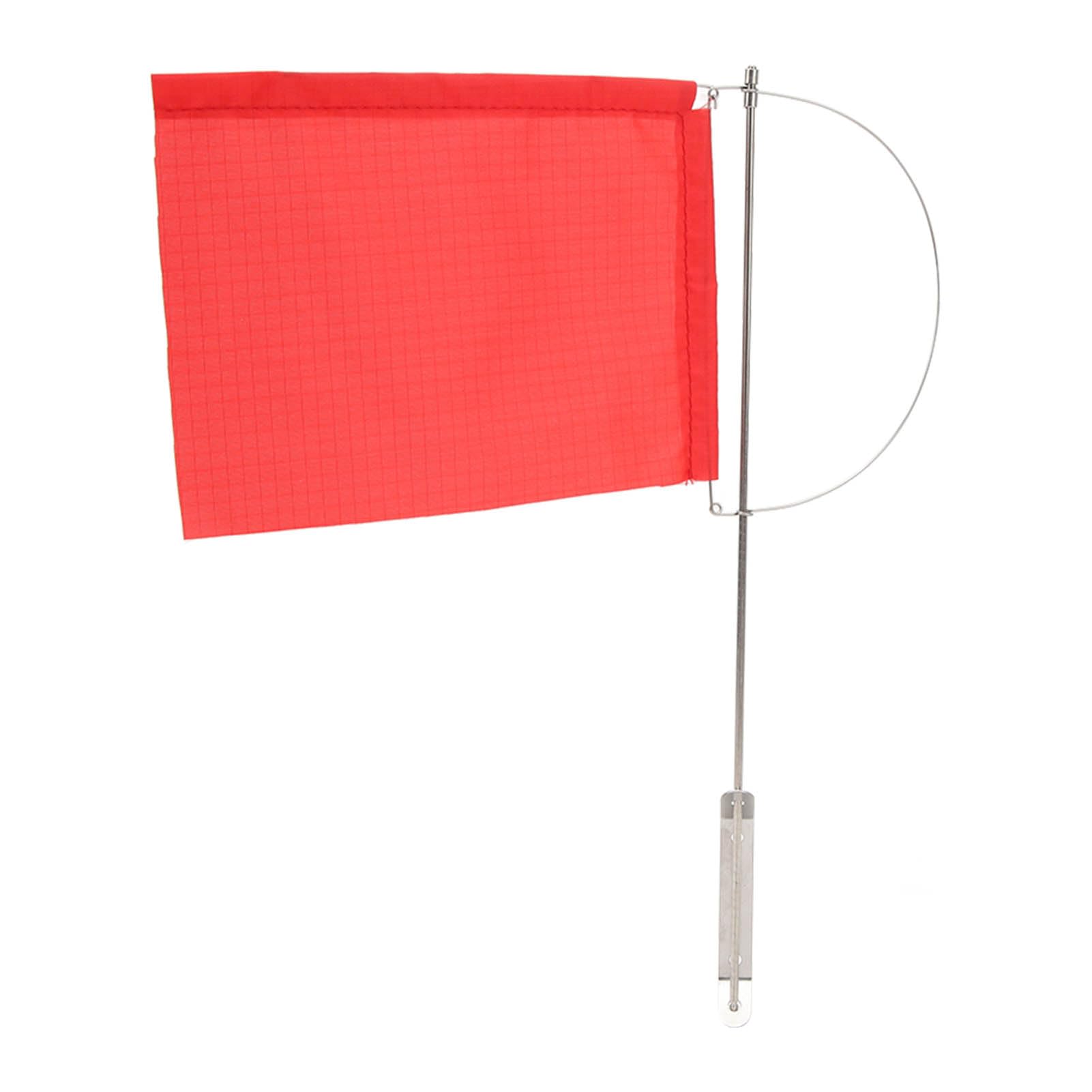 Wind Indicator Flag - Stainless Steel Marine Mast Flag for Sailboats, Yachts & Boats - Red Nautical Wind Indicator
