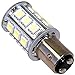 HQRP BAY15d Light Bulb Cool White 33LED SMD2835 Compatible with Aqua Signal Series 40, 41, 42,& 50 / Hella 2984 and Perko 200 Fixtures 10-30V DC Replacement