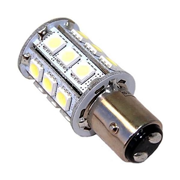 HQRP-BAY15d-24LED-SMD5050-Cool-White-Light-Bulb-for-Aqua-Signal-Series-40-41-42-50-Hella-2984-and-Perko-200-Fixtures-10-30V-DC-Replacement-plus-HQRP-Coaster
