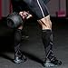 Mava Sports Compression Socks (Black & Gray, Large)