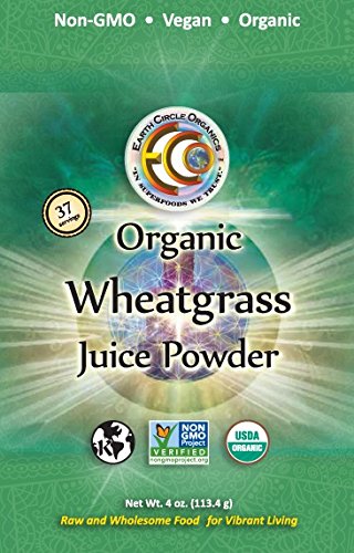Earth Circle Organics Grass Juice Powder, Wheat Grass, 4 Ounce