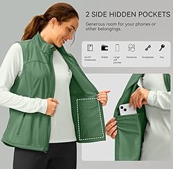 Soothfeel Women's Vest with Zipper Pocekts